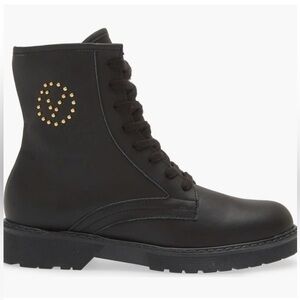 🔥NEW VALENTINO Marti Leather Boot Mario Valentino Black Size 10 Studed Designer
